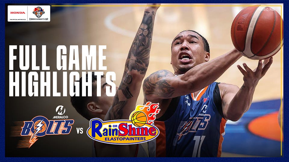 Meralco prevails in import-less battle against Rain or Shine | PBA Highlights