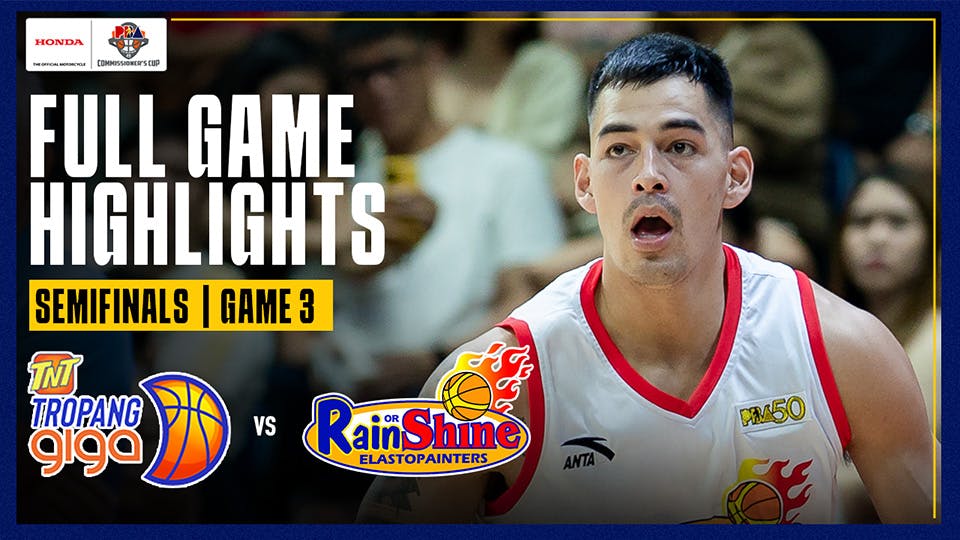 Rain or Shine halts TNT, takes Game 3 of semis duel | PBA Highlights