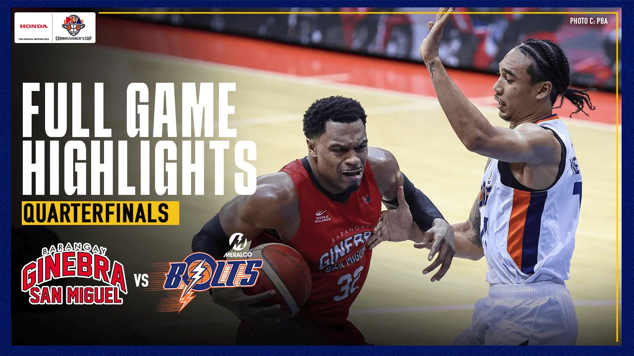 Ginebra reasserts mastery over playoff rival Meralco, takes Game 1 of QF | PBA highlights