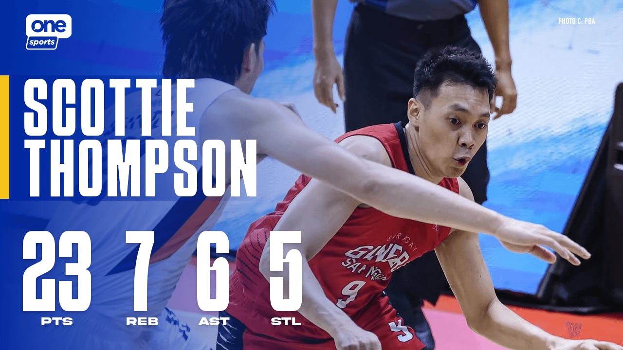 Scottie Thompson displays all-around game for Ginebra in Game 1 QF win | PBA highlights