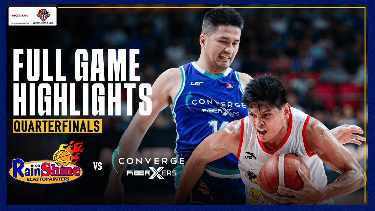 Rain or Shine extends quarters series vs Converge to deciding Game 3 | PBA highlights