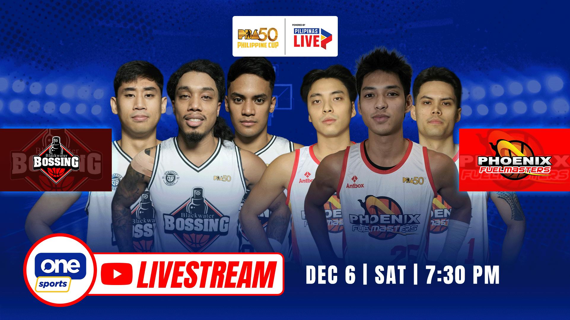 PBA LIVESTREAM: Blackwater Bossing vs Phoenix Fuel Masters | Philippine Cup