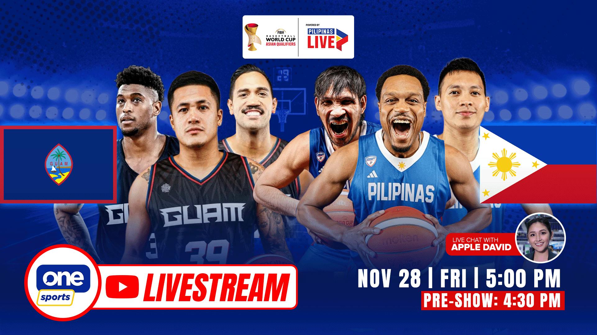 GILAS LIVESTREAM: Guam vs Gilas Pilipinas | FIBA World Cup Asian Qualifiers