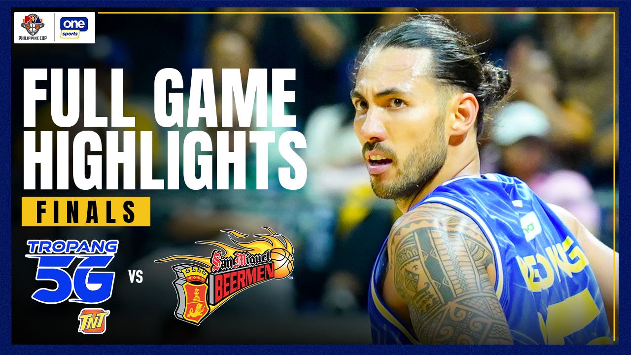TNT Tropang 5G survive San Miguel Beermen 4Q assault to secure Game 1 win | PBA Highlights