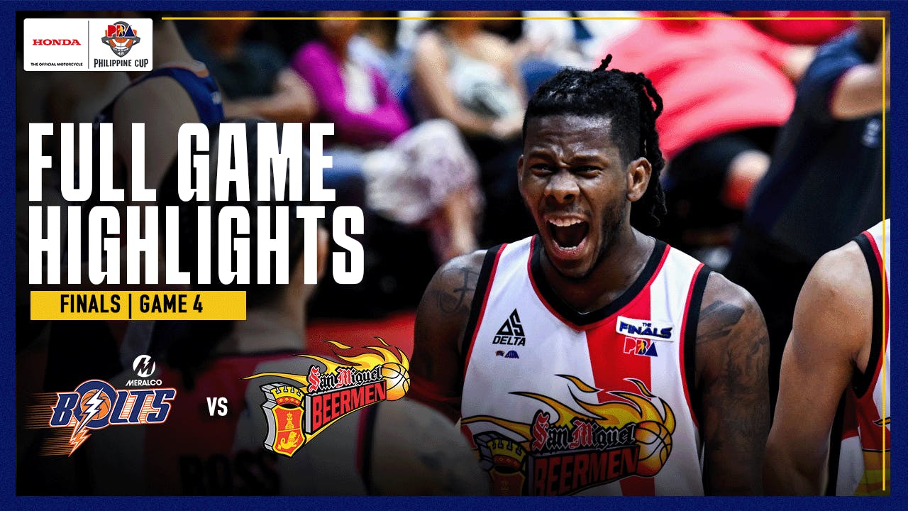 PBA Game Highlights: San Miguel holds off Meralco in Game 4, evens Finals series anew