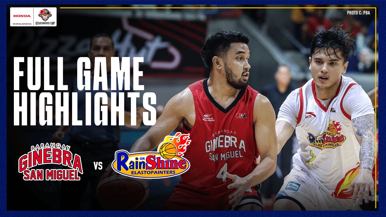 Ginebra exacts revenge over first-round conqueror Rain or Shine | PBA Highlights