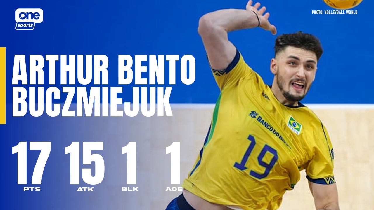 Arthur Bento Buczmiejuk shows way as Brazil repels China | FIVB Highlights