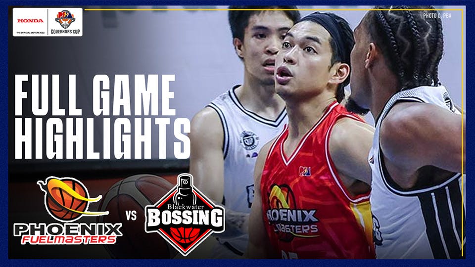 Phoenix breaks free from winless slump, scores one over Blackwater | PBA Highlights