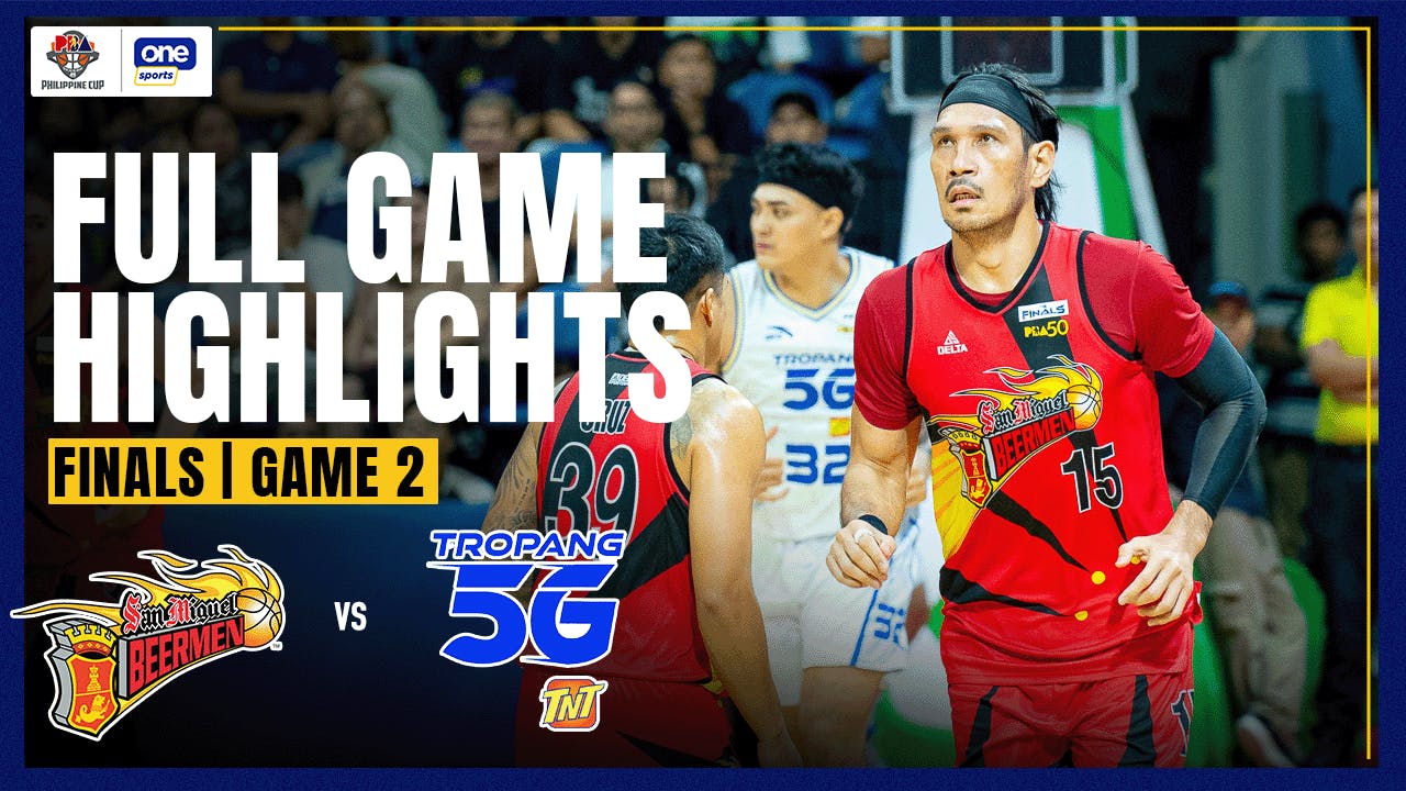 San Miguel Beermen get even with TNT Tropang 5G in Game 2 of Finals | PBA Highlights