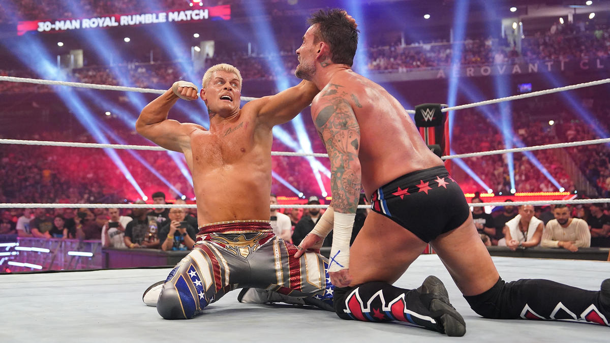 WWE: Cody Rhodes Outlasts CM Punk To Win Second Straight Royal Rumble ...