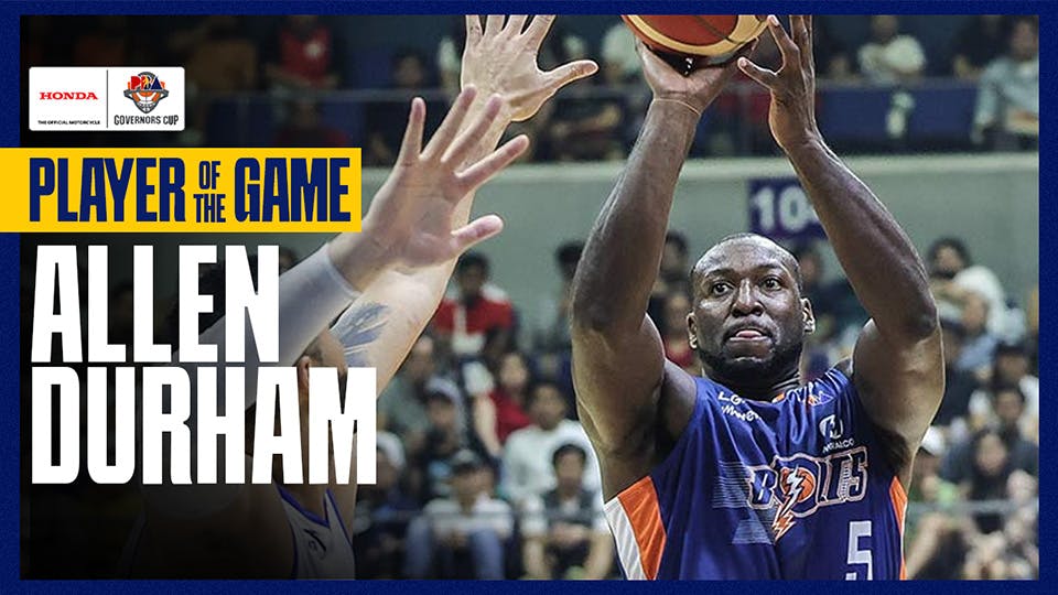 PBA Player of the Game highlights: Allen Durham marks Meralco return with double-double in victory over Magnolia