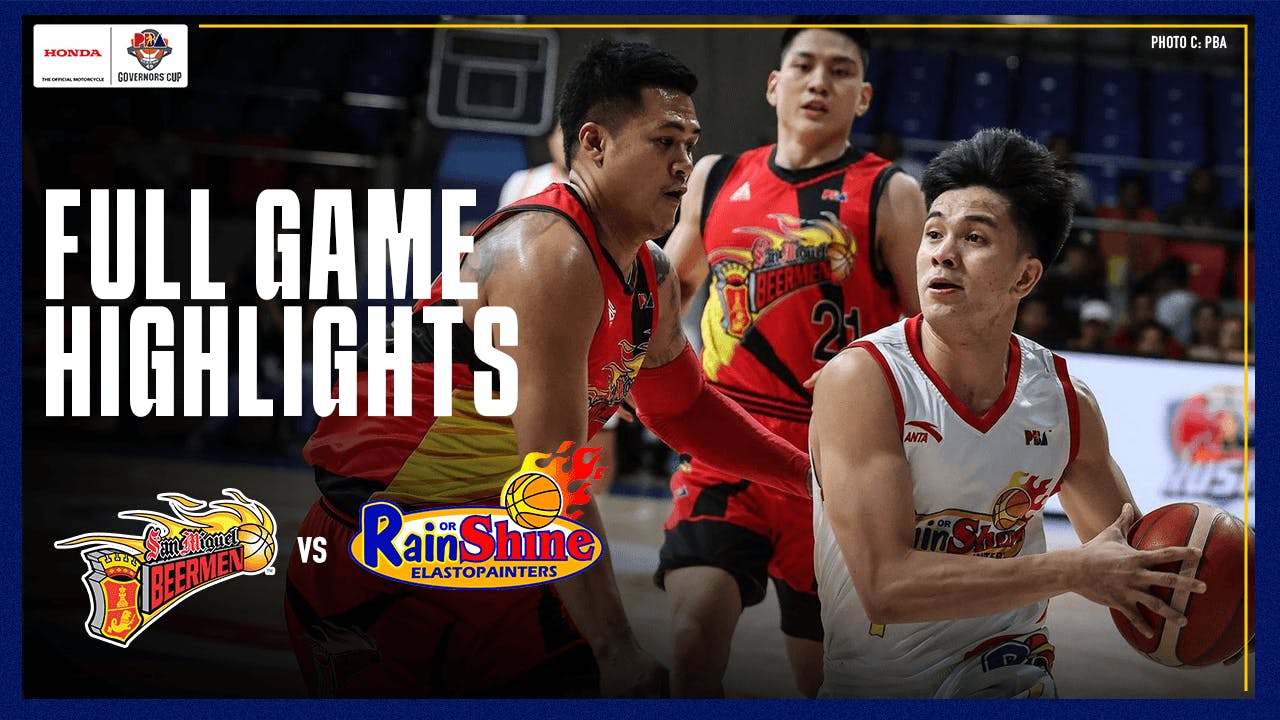 Rain or Shine tames June Mar Fajardo, snaps 3-year losing streak to San Miguel | PBA Highlights