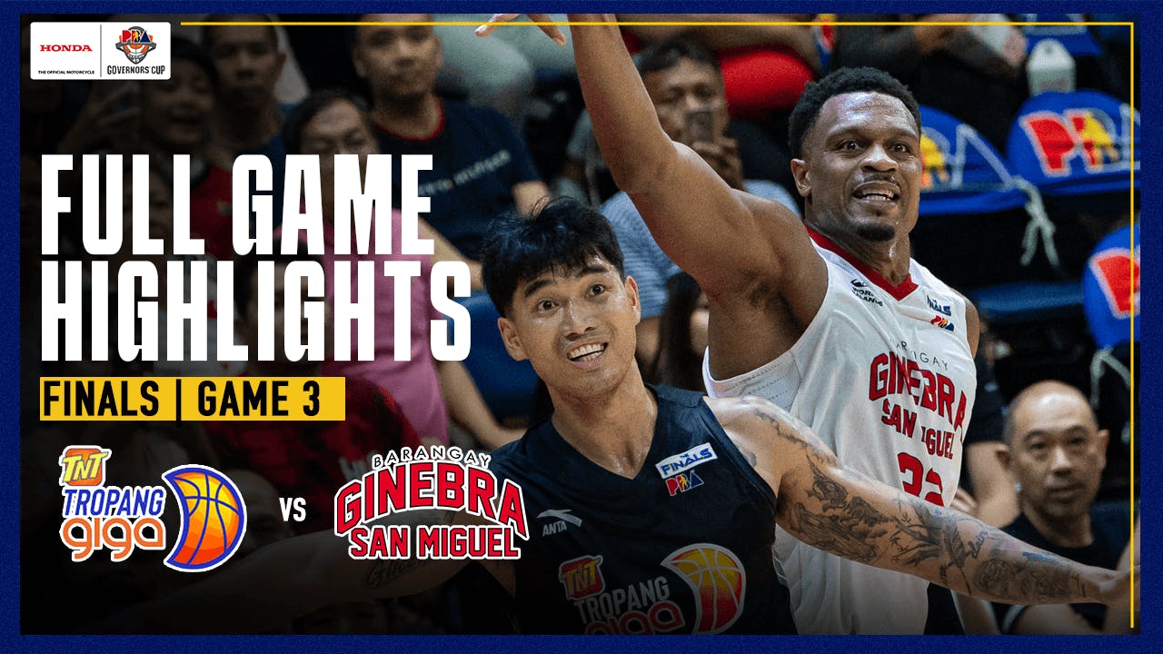 Ginebra evades scare of further dip in Finals series with Game 3 win vs TNT | PBA Highlights