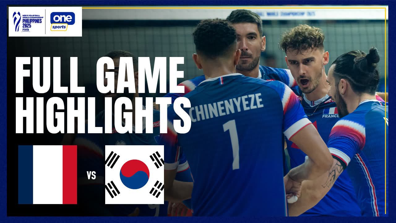 Olympic champion France overwhelms South Korea in Pool C | FIVB Highlights