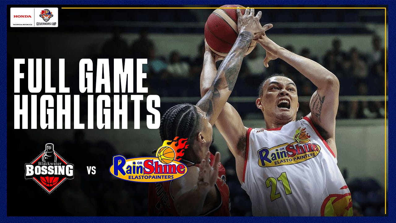 PBA Game Highlights: Rain or Shine turns in 29 assists in first win over Blackwater