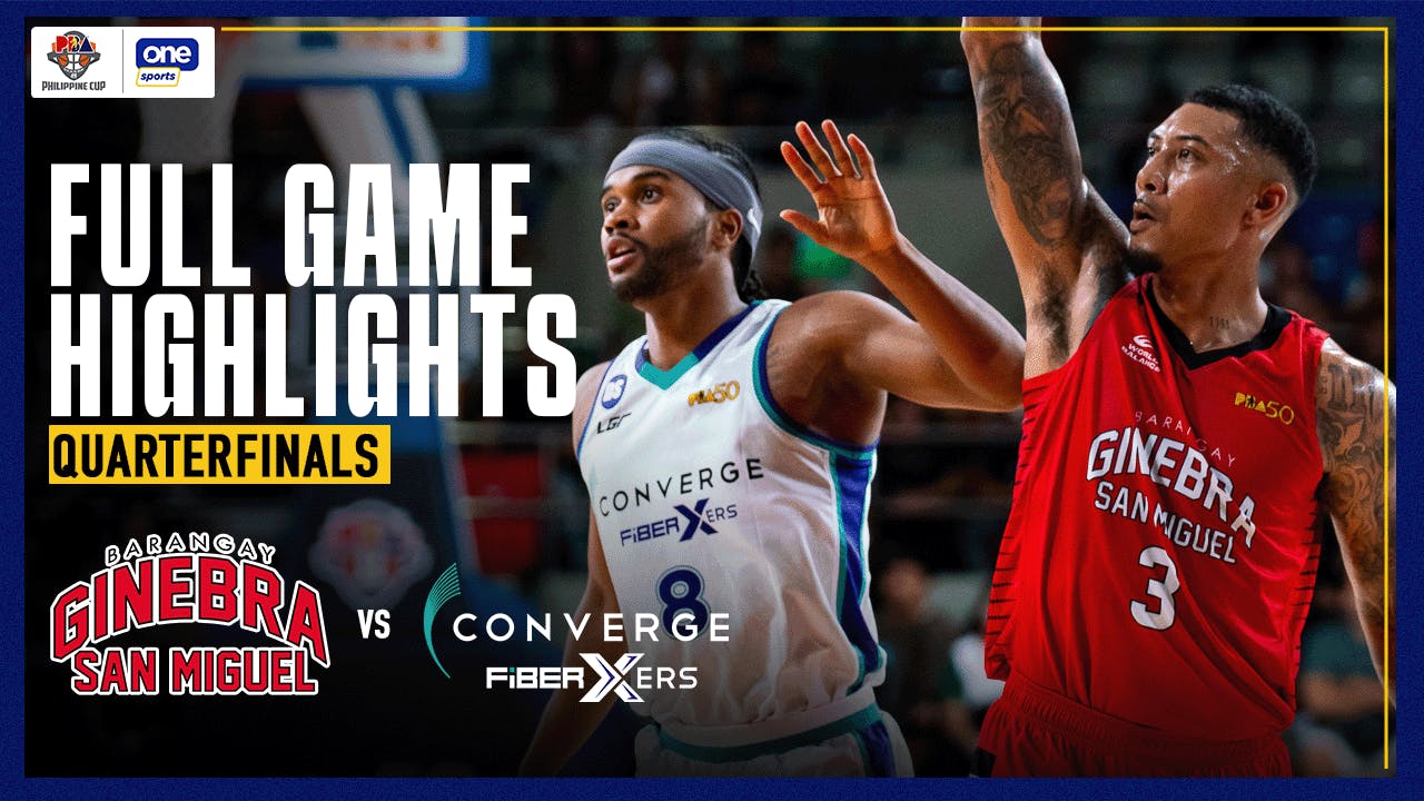 Ginebra wastes no time in finishing off Converge, marches to semis | PBA Highlights