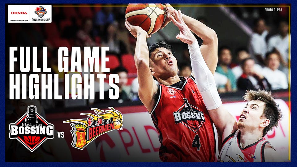 Blackwater leans on George King, pounces on shorthanded San Miguel to stay in QF contention | PBA Highlights