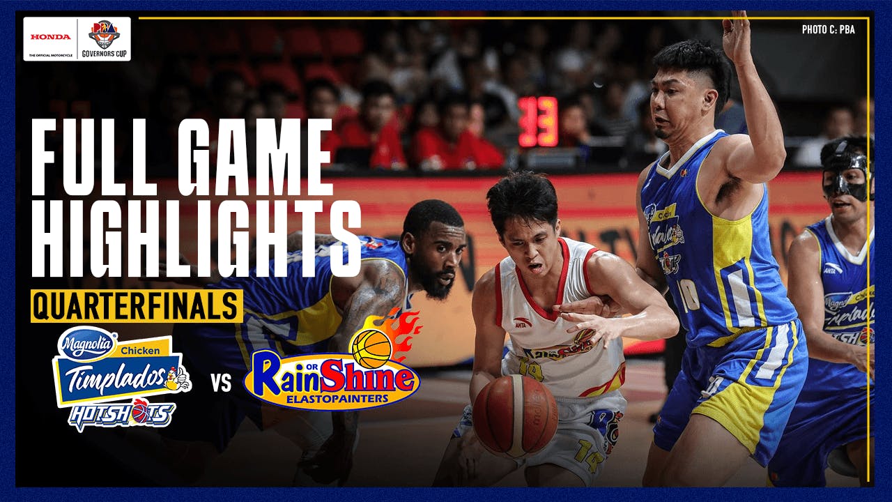 Rain or Shine steady at the homestretch, takes QF opener vs. Magnolia | PBA Highlights