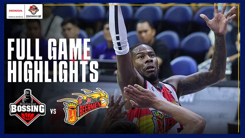 PBA Game Highlights: San Miguel pounces on import-less Blackwater for share of early lead in Group B