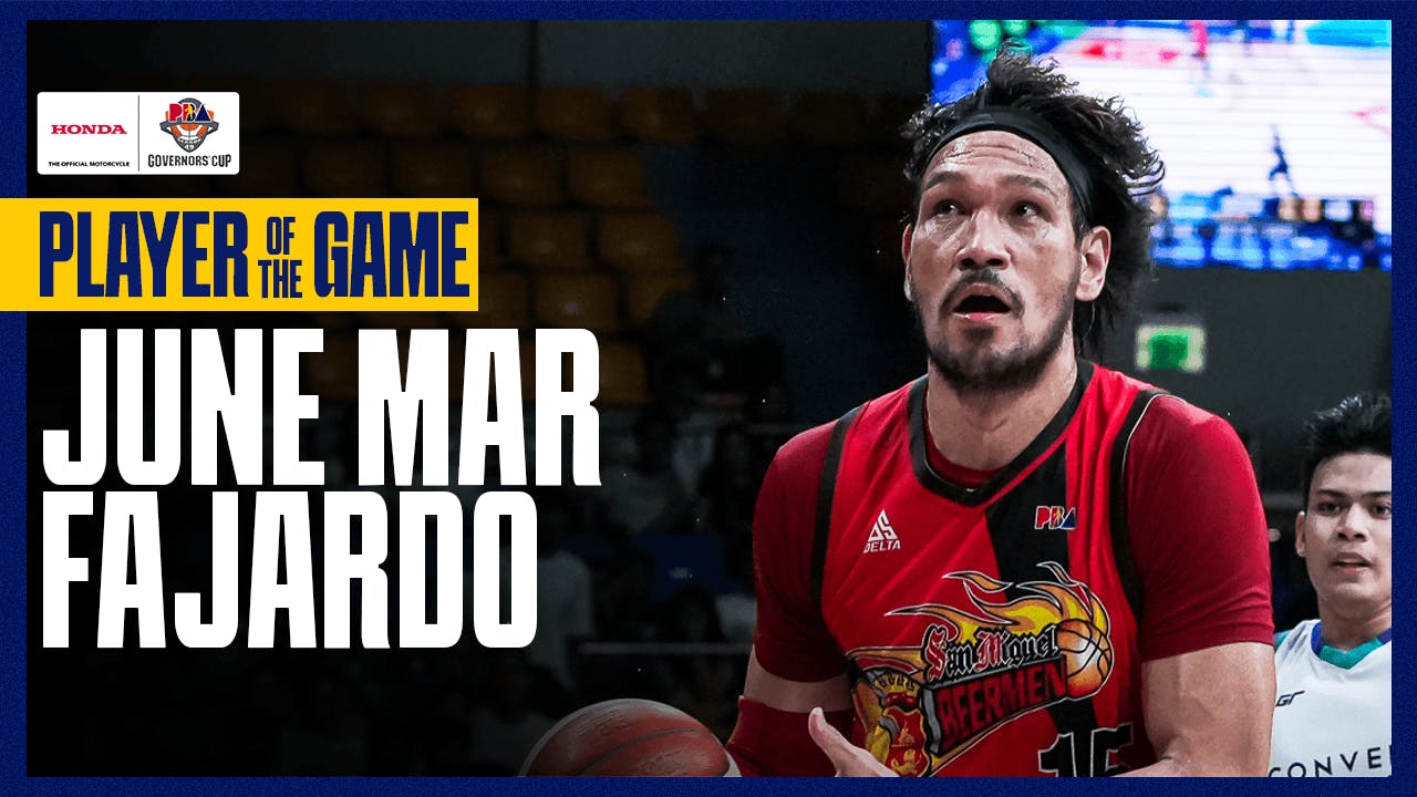 June Mar Fajardo delivers the numbers in San Miguel