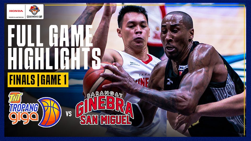 TNT draws first blood vs. Brgy. Ginebra in Finals showdown | PBA Highlights