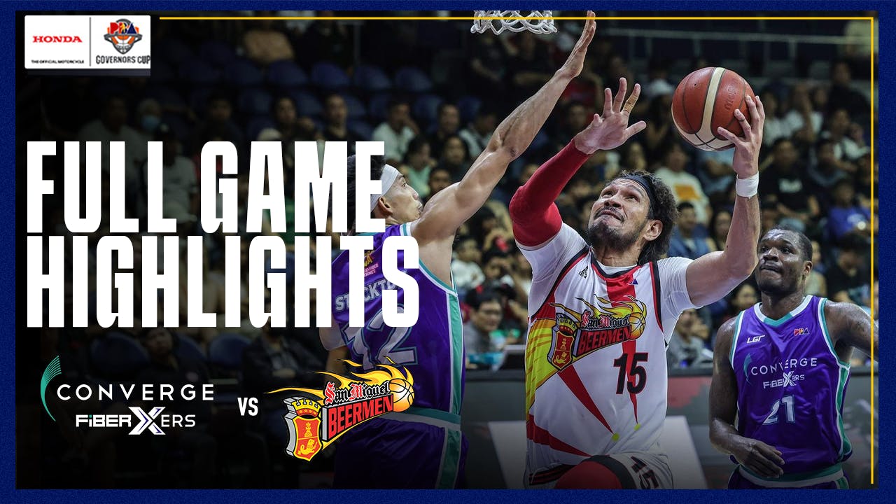 San Miguel leans on EJ Anosike to thwart Converge, earn 2-0 series lead | PBA Highlights