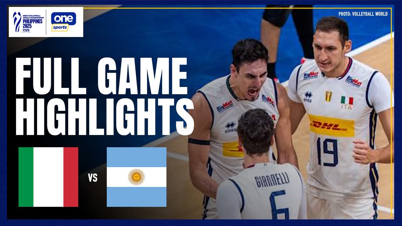 Italy beats Argentina in Round of 16 showdown | FIVB Highlights