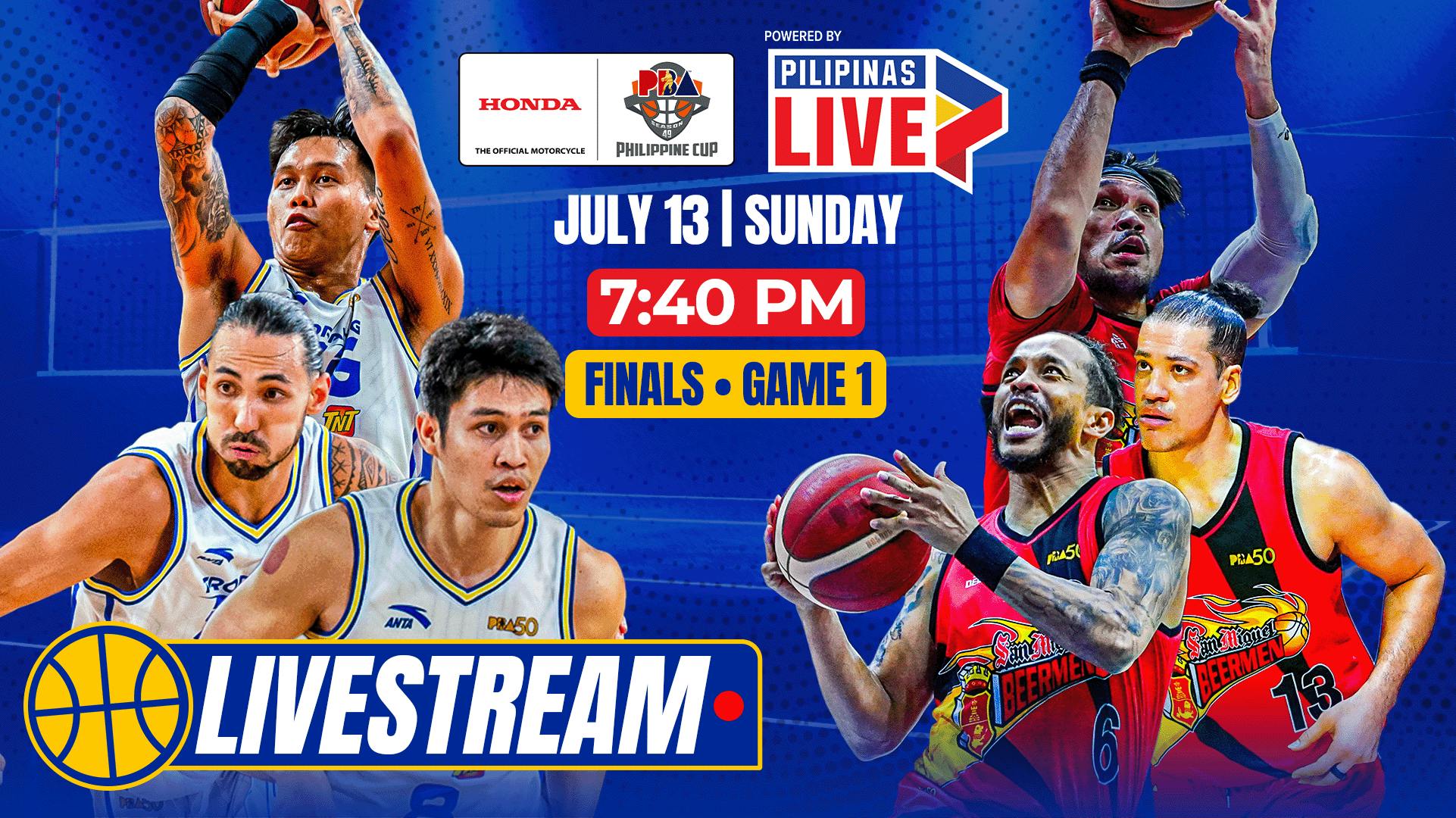 LIVESTREAM | TNT vs San Miguel | PBA Season 49 Philippine Cup Finals Game 1