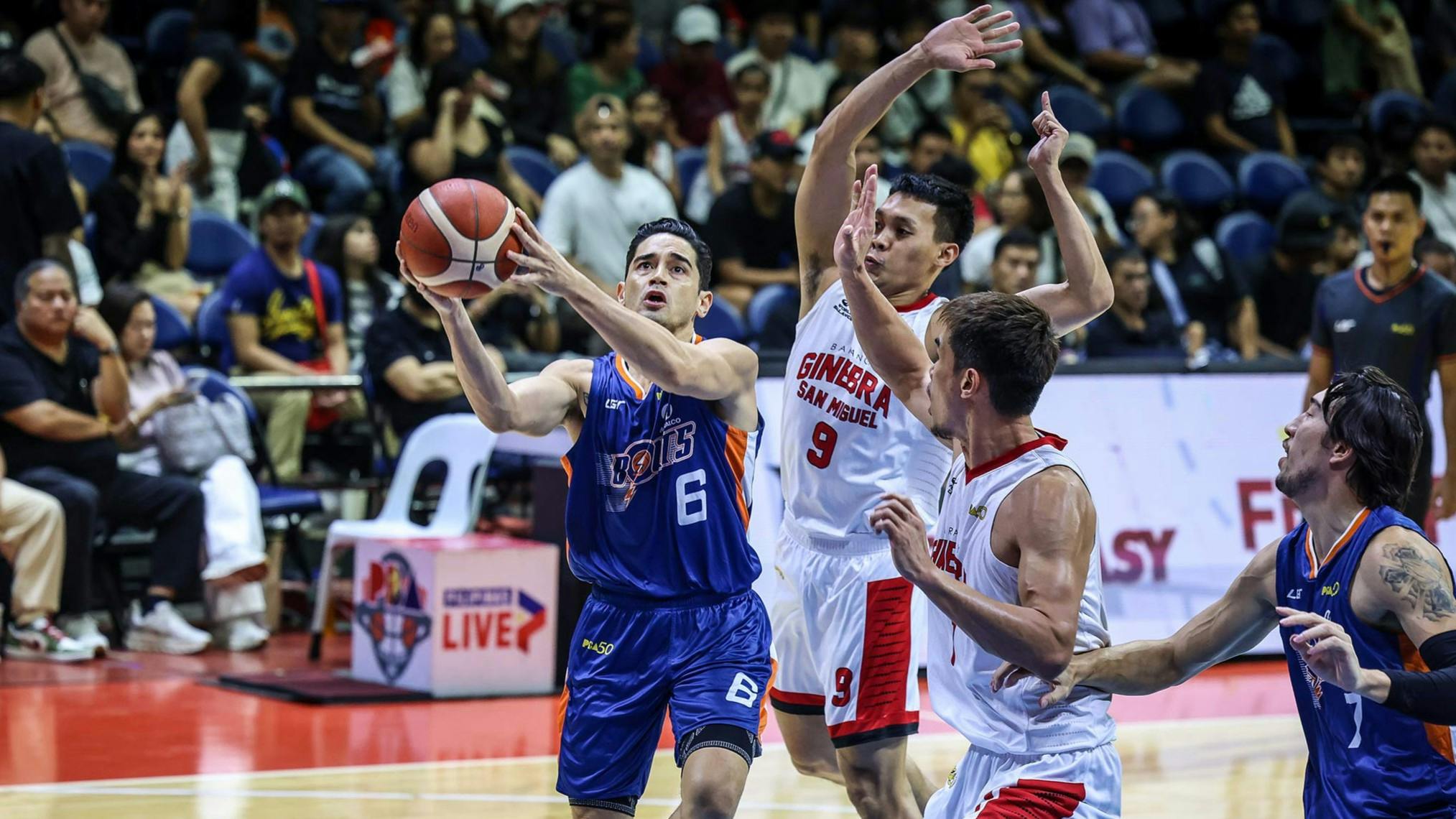 Meralco outduels rival Ginebra for 3rd straight victory in PBA Season 49 Philippine Cup