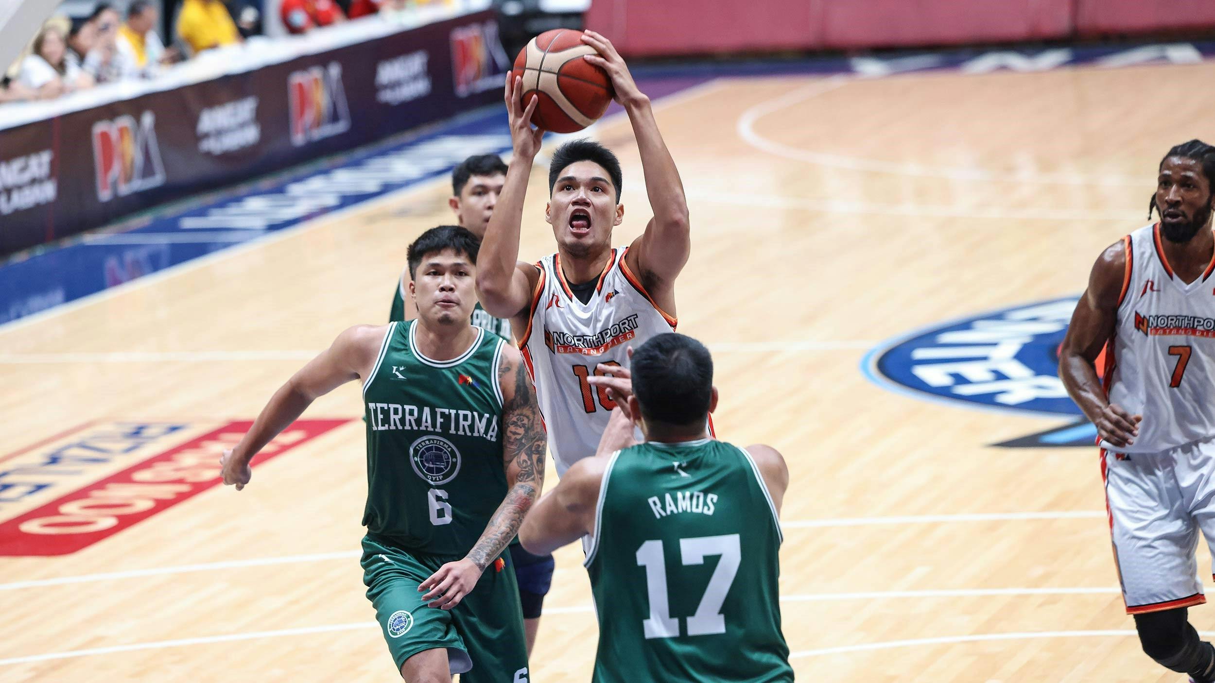 Arvin Tolentino sizzles with triple-double as NorthPort dismantles Dyip