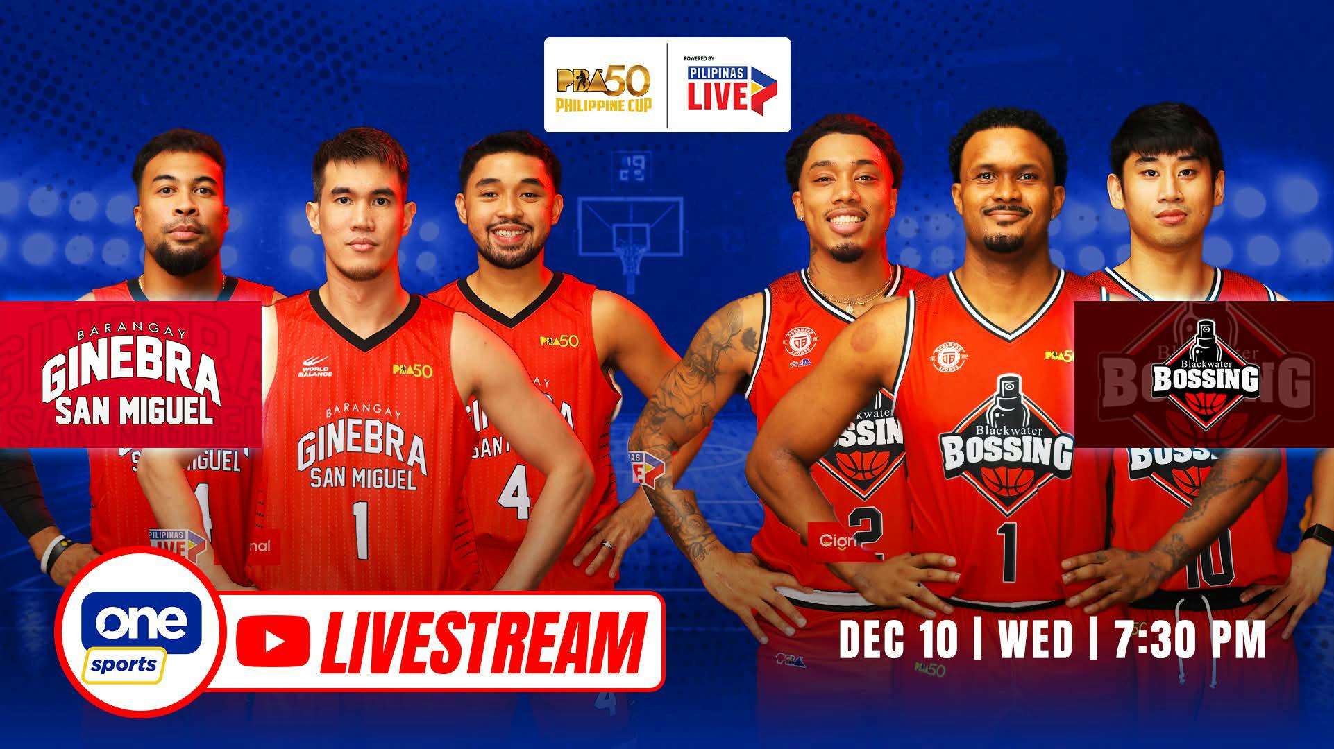 PBA LIVESTREAM: Brgy. Ginebra vs Blackwater Bossing | Philippine Cup
