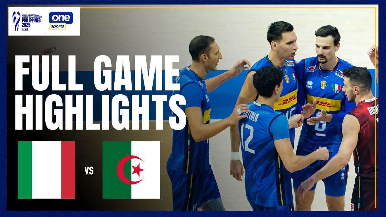 Defending world champion Italy starts defense with sweep of Algeria | FIVB Highlights