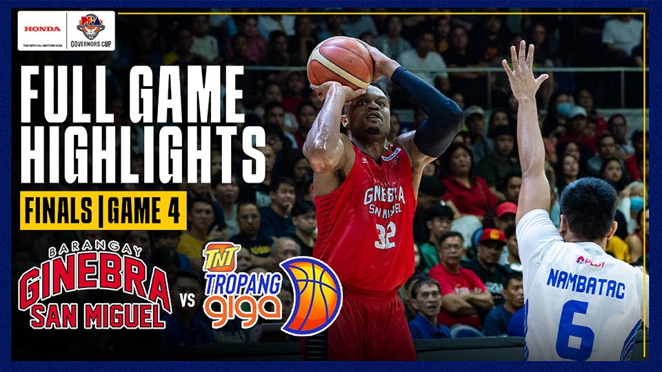 Ginebra evens Finals series against TNT in Game 4 | PBA Highlights