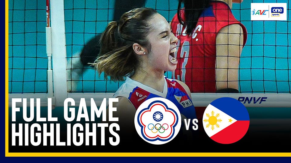 AVC Game Highlights: Alas Pilipinas beat Chinese Taipei for perfect Pool A play