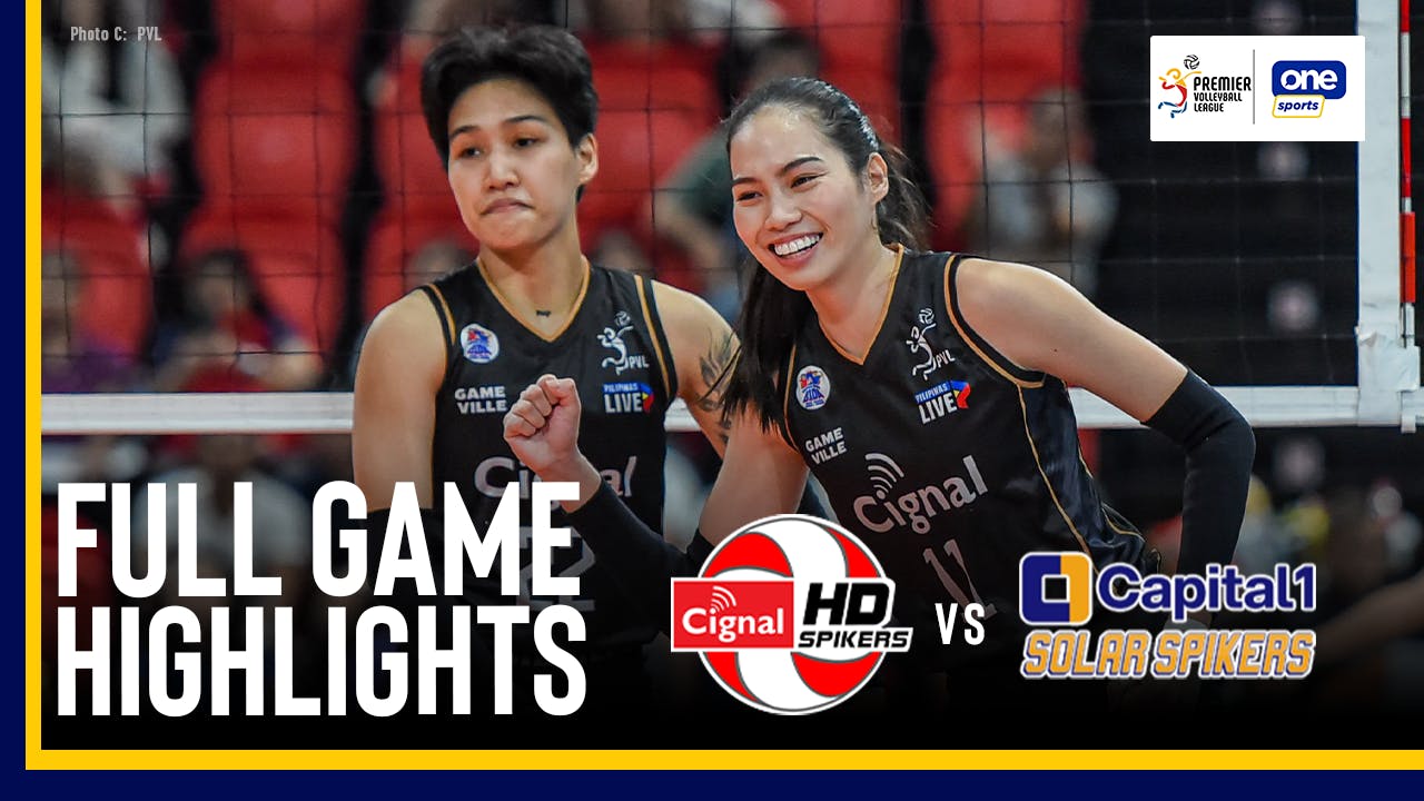 PVL Game Highlights: Cignal moves to 3-0 after outshining Capital1 |  OneSports.PH