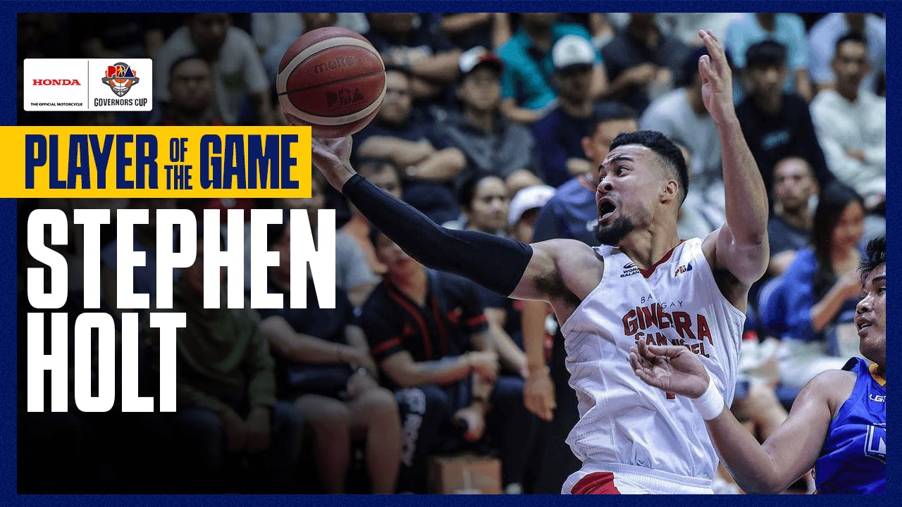 Stephen Holt finally finds touch with Ginebra | PBA Highlights