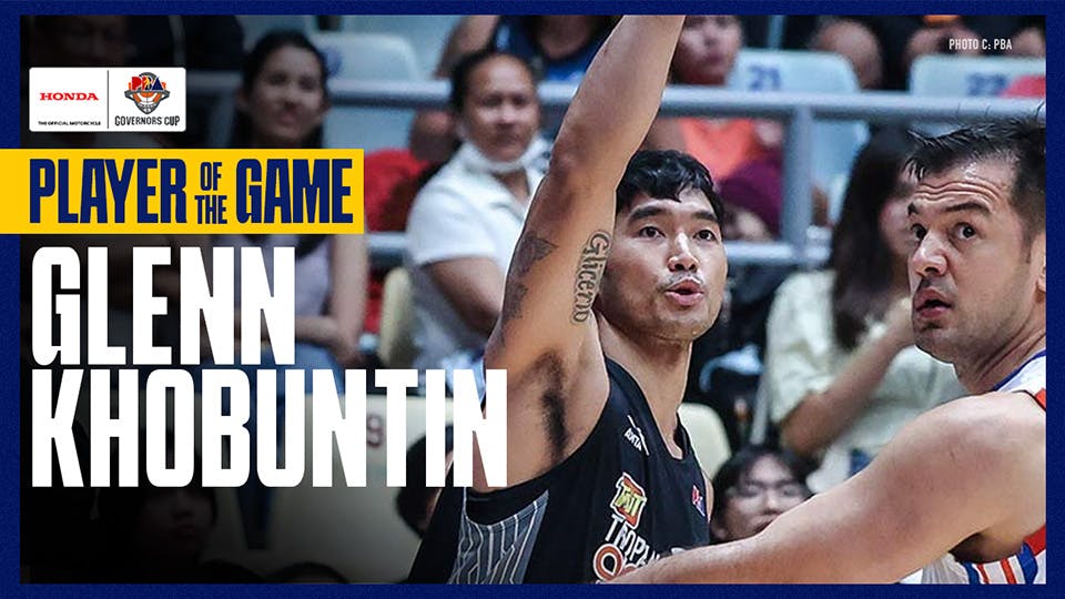 Glenn Khobuntin goes perfect from three in TNT