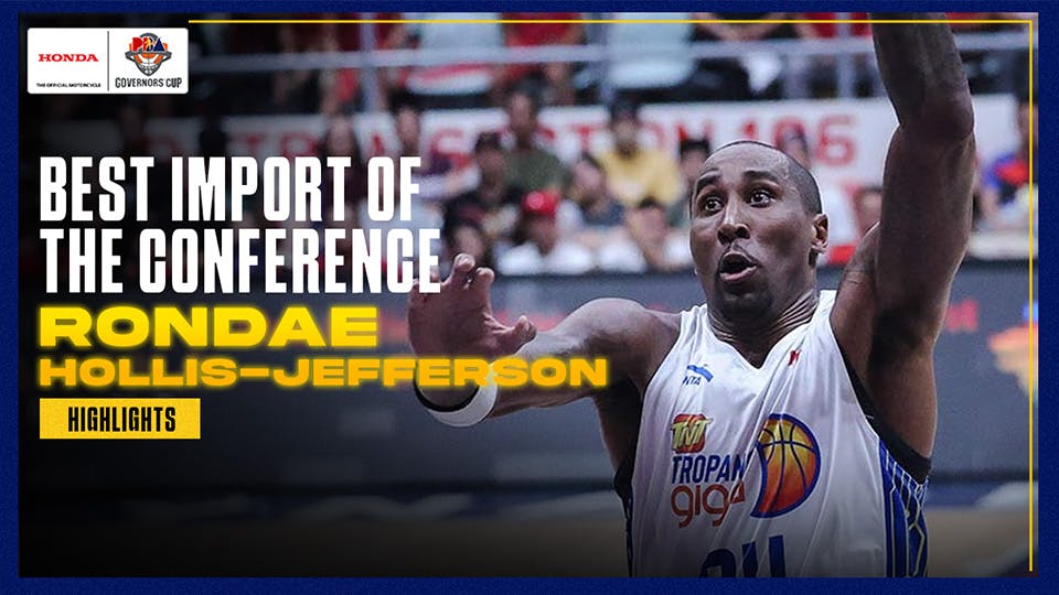 Rondae Hollis-Jefferson joins elite PBA list with second Best Import win | PBA highlights