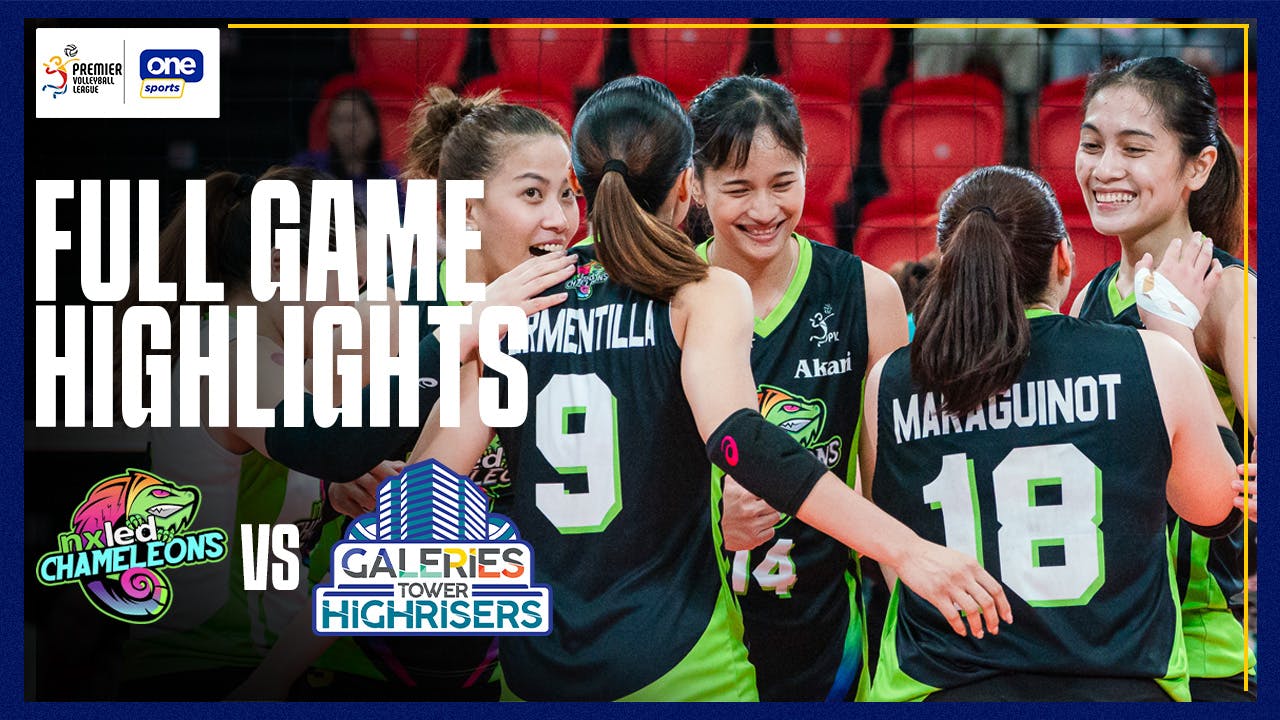 Nxled Chameleons paint winning picture vs Galeries Tower | PVL Highlights