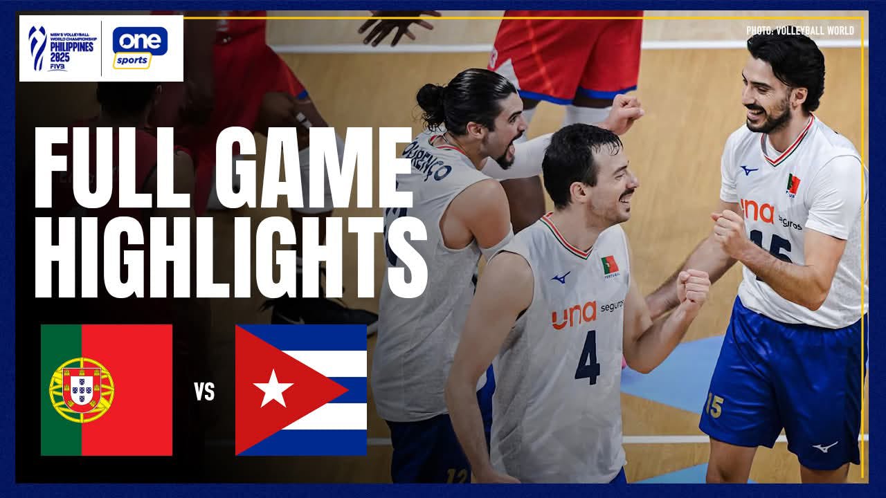 Portugal upsets Cuba in Pool D opener | FIVB Highlights