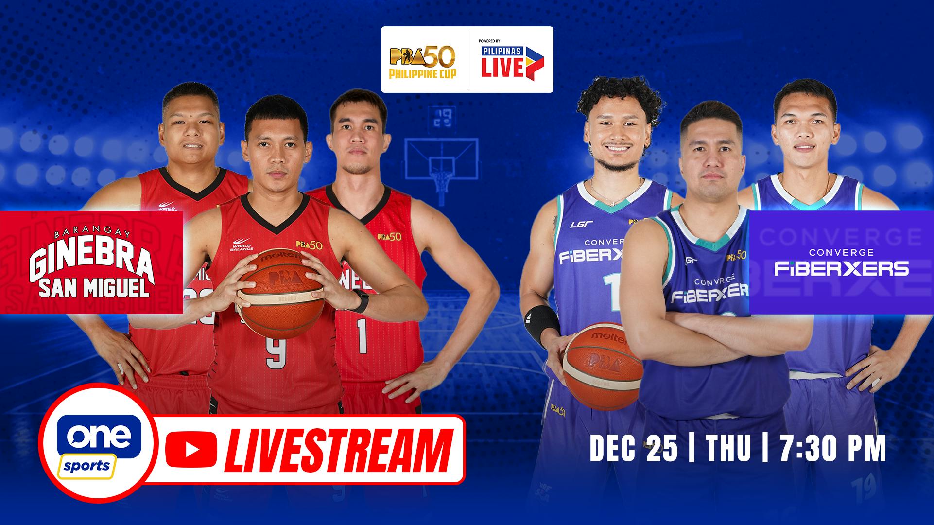 PBA LIVESTREAM: Brgy. Ginebra vs Converge FiberXers | Philippine Cup quarterfinals