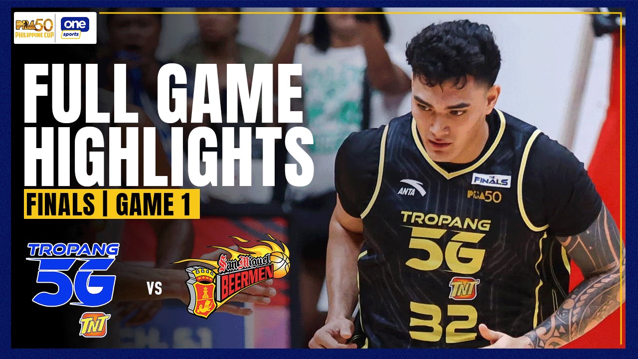 TNT survives San Miguel rally to win Game 1 of Philippine Cup Finals | PBA Highlights
