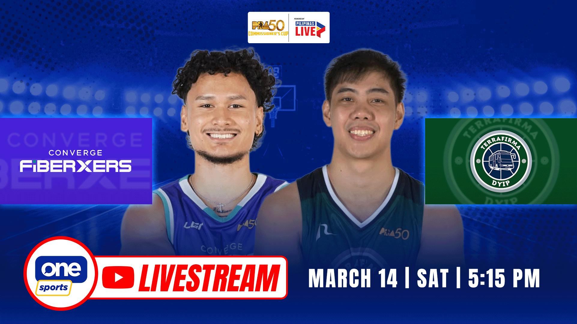 PBA LIVESTREAM: Converge vs Terrafirma | Season 50 Commissioner