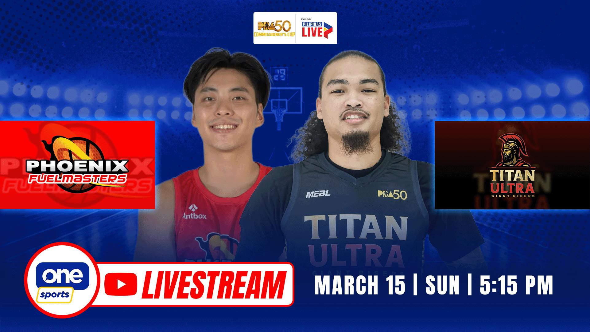 PBA LIVESTREAM: Phoenix vs Titan Ultra | Season 50 Commissioner