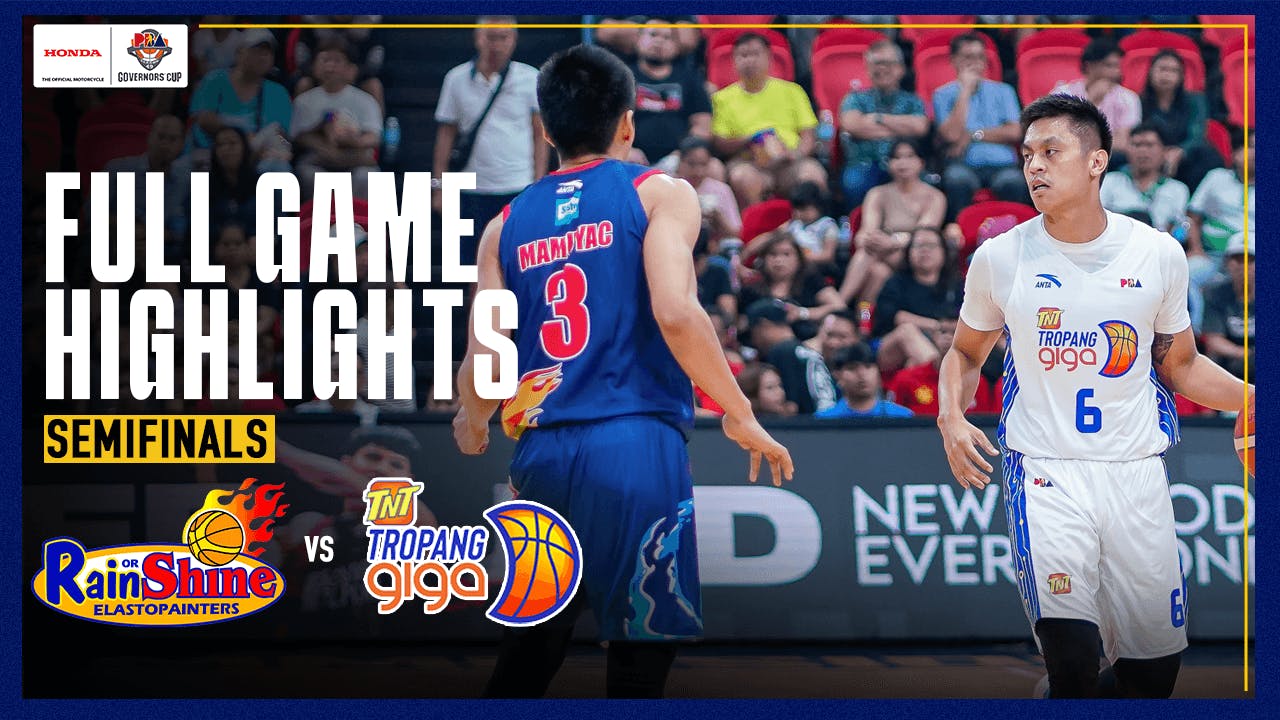 TNT tames Rain or Shine for strong start to semis series | PBA Highlights