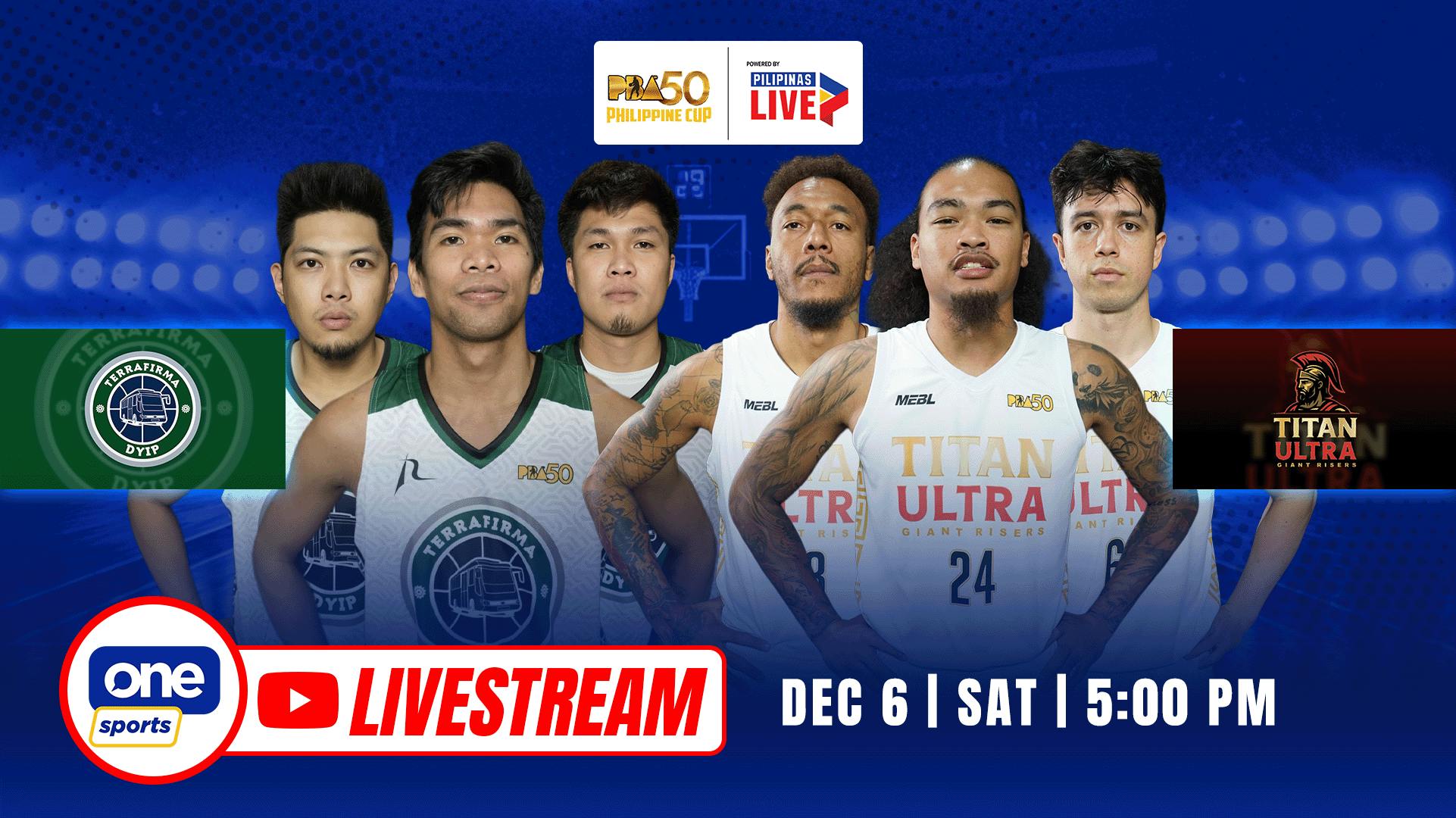 PBA LIVESTREAM: Terrafirma Dyip vs Titan Ultra Giant Risers | Philippine Cup