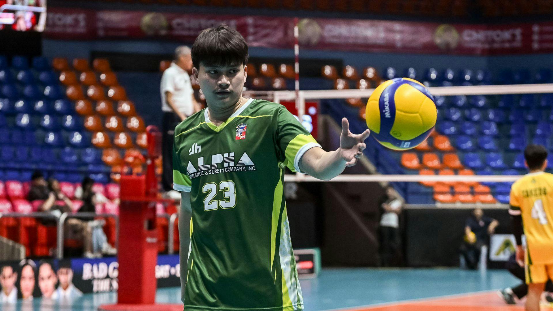 Cian Silang orchestrates Alpha Insurance bounce-back win vs 3B in Spikers