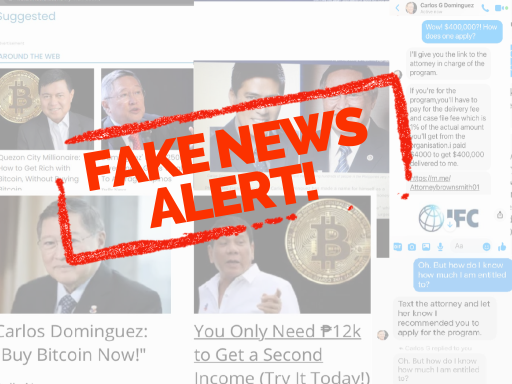 DOF Unmasks Digital Fraudsters, Warns The Public Against Cryptocurrency  Scams | OneNews.PH