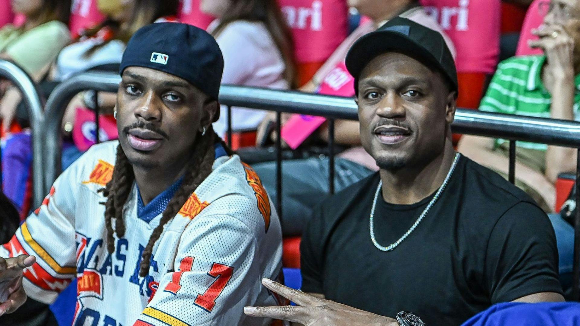 Justin Brownlee soaks in PVL atmosphere during Creamline-Galeries Tower clash