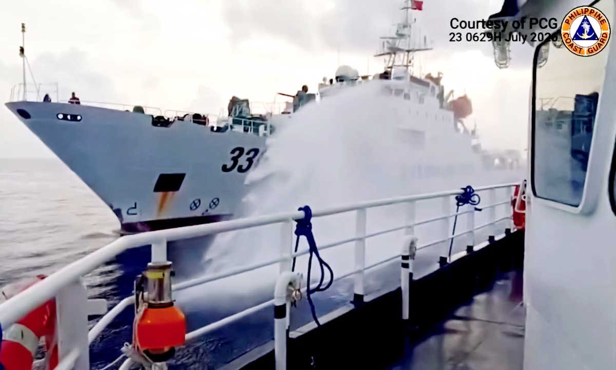 China Fires Water Cannon At PCG, BFAR Ships